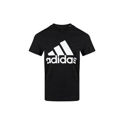 adidas Must Haves Badge Of Sport Logo Print Casual Sports Crew Neck Short Sleeve T-Shirt Women Tops Black FQ3237
