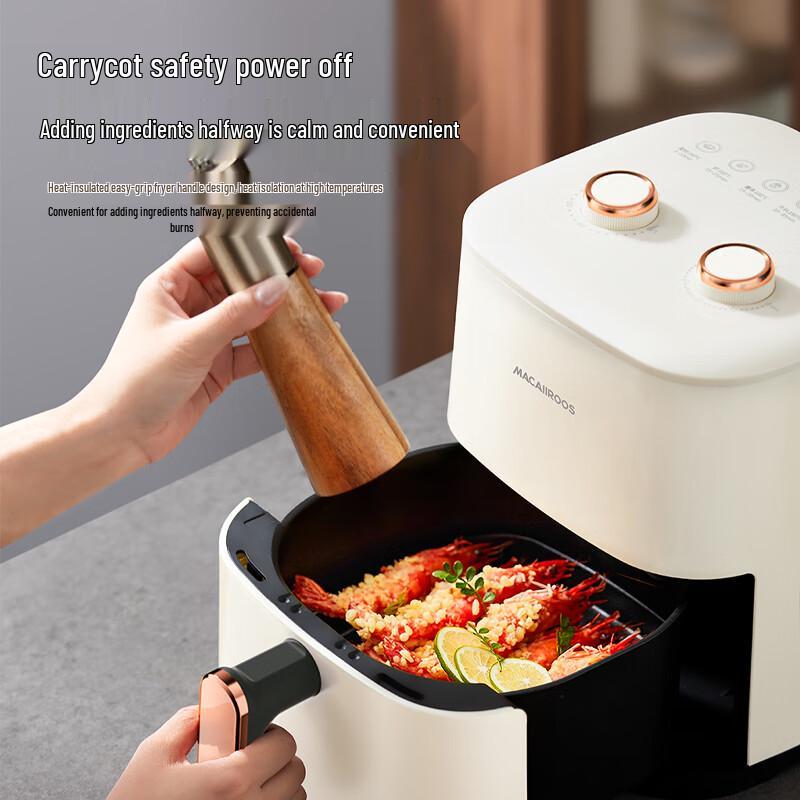Macaiiroos 5L No-Flip Digital Air Fryer
