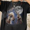 Vintage Pachycephalosaurus Moon Shirt Retro Dinosaur Graphic Tee, Aesthetic Celestial Animal Moon Phase Tshirt, 90s Style Dino Lover Gift