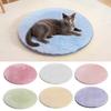 Imitation Rabbit Plush Pet Carpet Solid Color Round Floor Mat Fluffy Shaggy Circle Area Rug Living Room Sofa Carpet