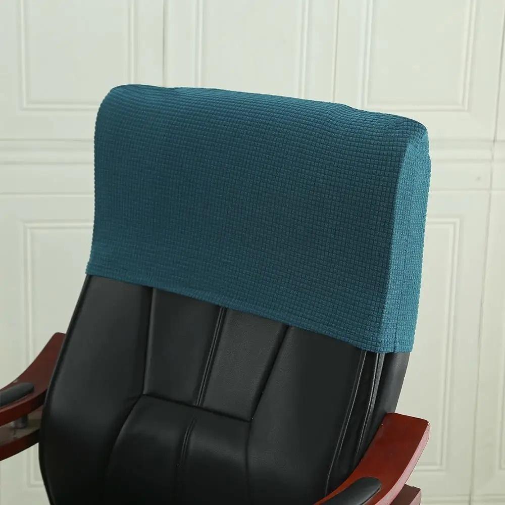 

1pc Chair Headrest Protection Dustproof Pillow Cover Gaming Chair Headrest Cover Slipcover Office Chair Back Cover Elastic Thick зелёный