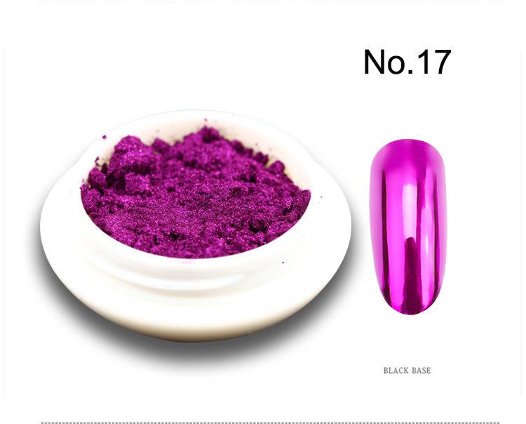 Multicolor 19 Colors Mirror Powder Hot-Selling Rice Drum Bottle Titanium Gold Nail Art DIY Essential for Nail Salons