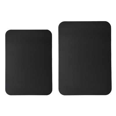 Hiino Kano Heat-Resistant Elastomer Cutting Board, Black, Dishwasher Safe, Rubber, Antibacterial, Lightweight, Thin, Non-Slip, Soft Blade Surface, Dou
