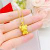 Elegant Gold Butterfly Tiger Box Chain Necklace for Women - Versatile High-End Fashion