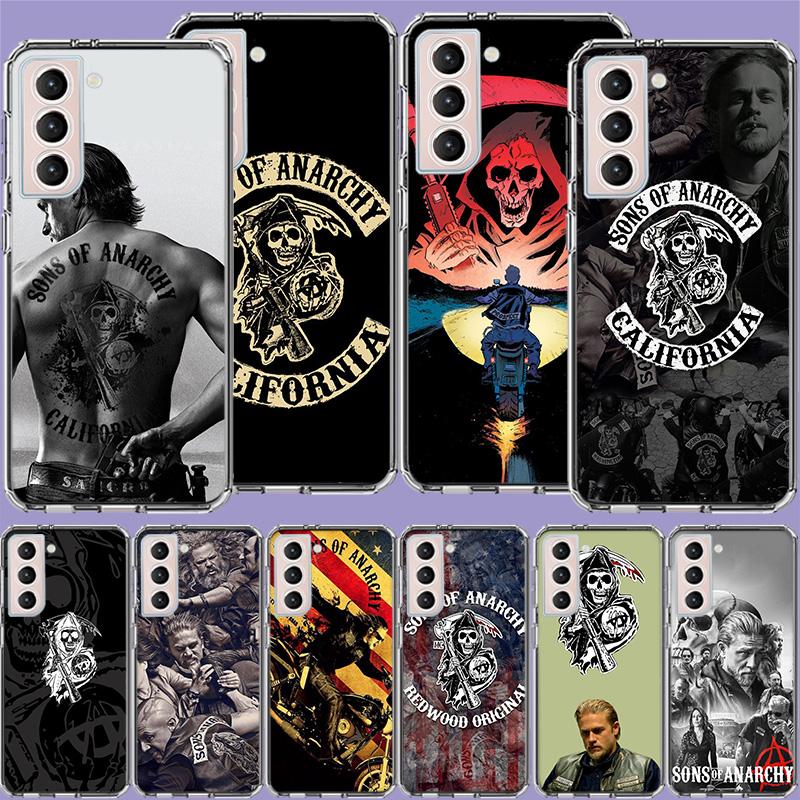 Sons of Anarchy Phone Case For Samsung S24 S25Edge Galaxy S22 S25 Ultra S21 S23 FE S20 S10 Plus S10E Cover Shell Coque Clear Sil