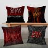 S-Slayer Heavy Metal Band Cushion Cover Polyester Sofa Cushions Decorative Throw Pillows Home Decoration Pillowcover