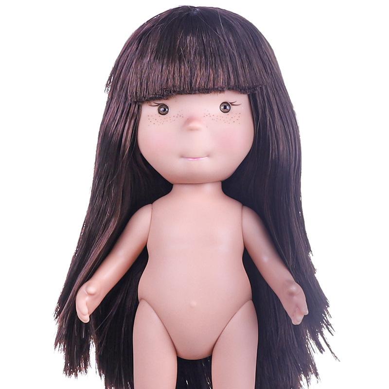 New Mia 24Cm Vinyl Naked Dolls With Movable Joints Waldorf Diy Custom Play Dolls For Kids Pretend Play Handmade Craft Toys