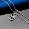 925 Sterling Silver 16-30 Inch Exquisite Water Droplet Hollow Pendant Necklace, Women's Wedding Fashion Gift Accessory Jewelry