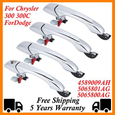 Chrome Exterior Door Handles For 2005-2010 Chrysler 300 300C Dodge Magnum Front Rear Left Right 4589009AH 5065801AG 5065800AG