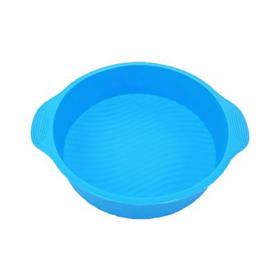 9 inch Binnendiameter Ronde Vorm Siliconen Bakvorm Cakevorm DIY Bakvorm Cakebakplaat Bakplaat(Blauw)