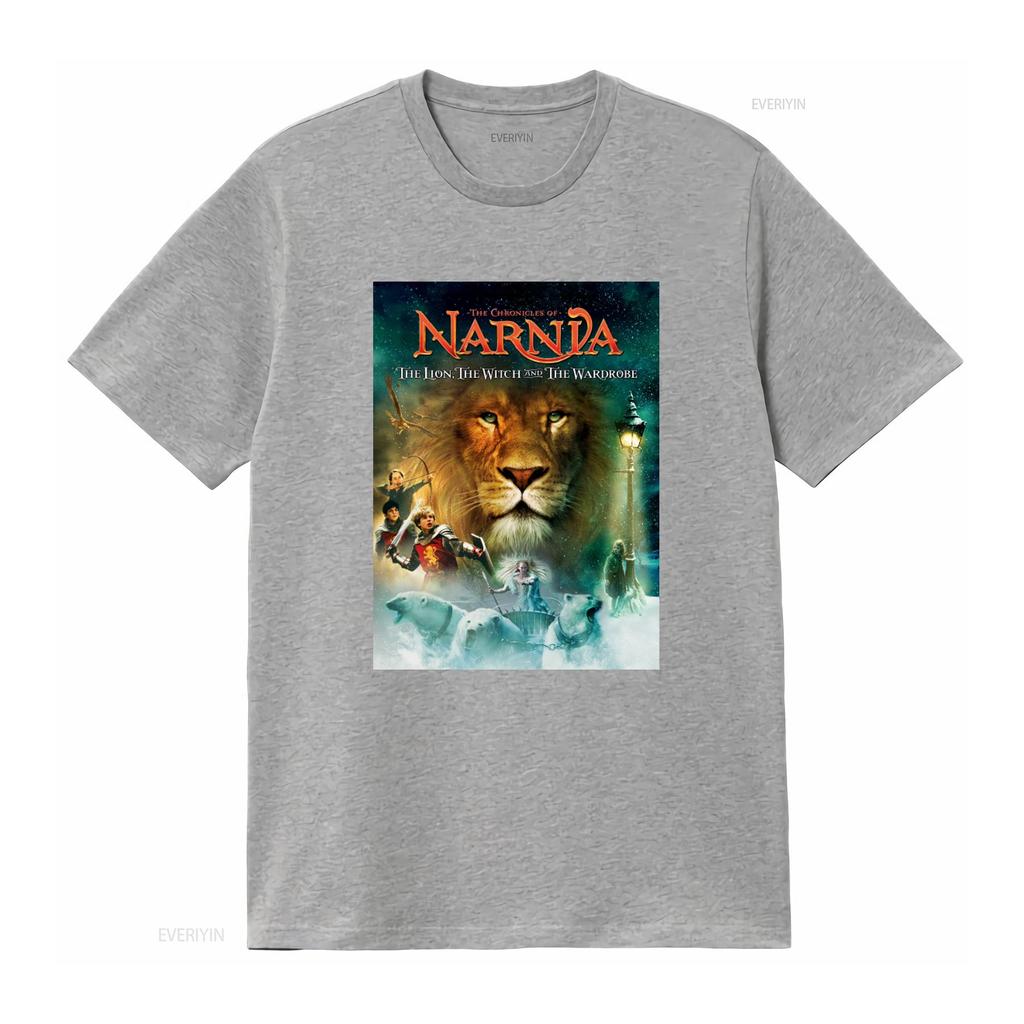 The Chronicles Of Narnia Lion Witch And Wardrobe T Shirt Classic Holiday Movie Print  Vintage Washed Slightly Casual