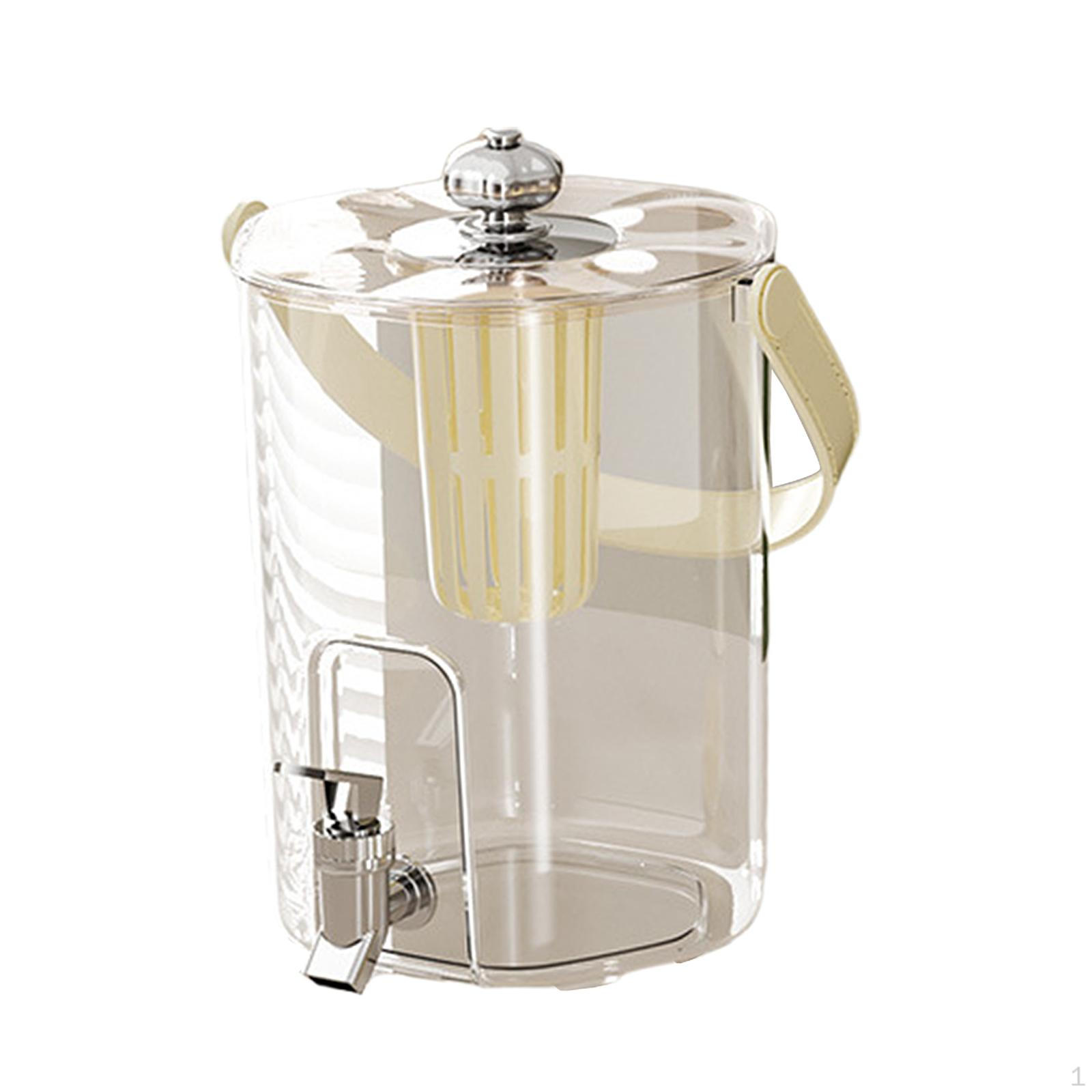 

5 л контейнер для напитков со сливным краном для мероприятий на открытом воздухе Cream White