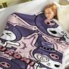 Kuromi Cartoon Blanket Custom Kawaii Fluffy Modern Winter Plush Furry Children Printed Reactive Printing And Throws