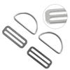Belt Keeper D Ring Lightweight Portable Silver Stainless Steel