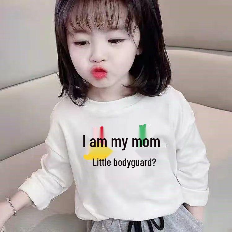 2024 Spring/Autumn Kids' Long Sleeve Pure Cotton Cartoon Top