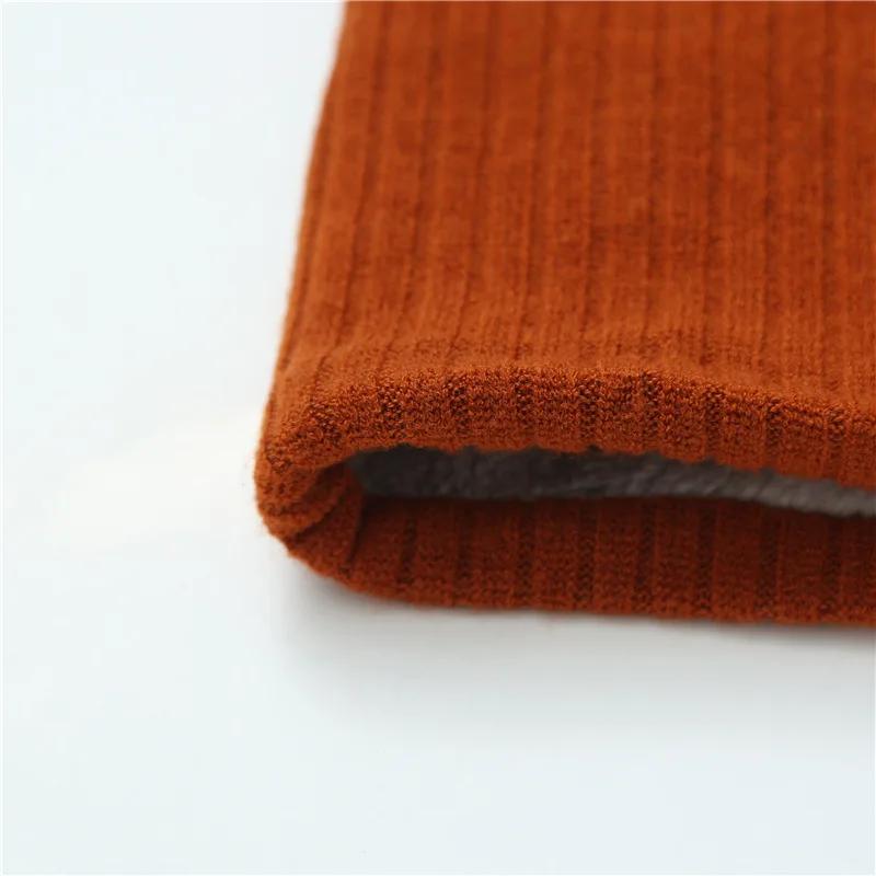 Novo Lenço de Pescoço Tricotado Mulheres Homens Inverno Quente Sólido Felpudo Espessamento Anel de Pescoço Cachecol Moda Gola Alta Cachecóis de Pescoço Cachecol