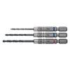 Cushion Drill Bit Set for Set Metalworking, 3-piece (2.0, 2.5, 3.0mm) AMD3S-1