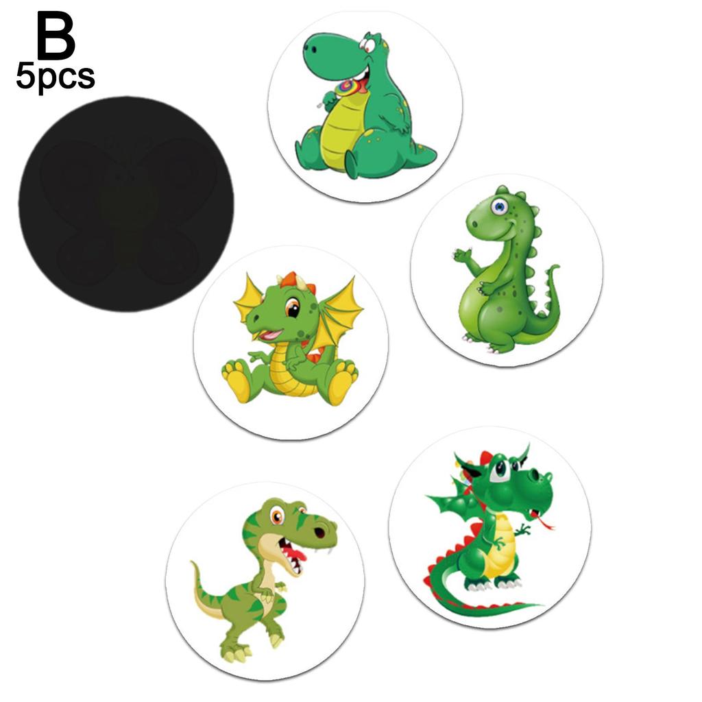 5pcs Cartoon Pee Target Pot Stickers Children's Stickers Color Changing Thermal Stickers Potty Training Stickers For Kids Boys