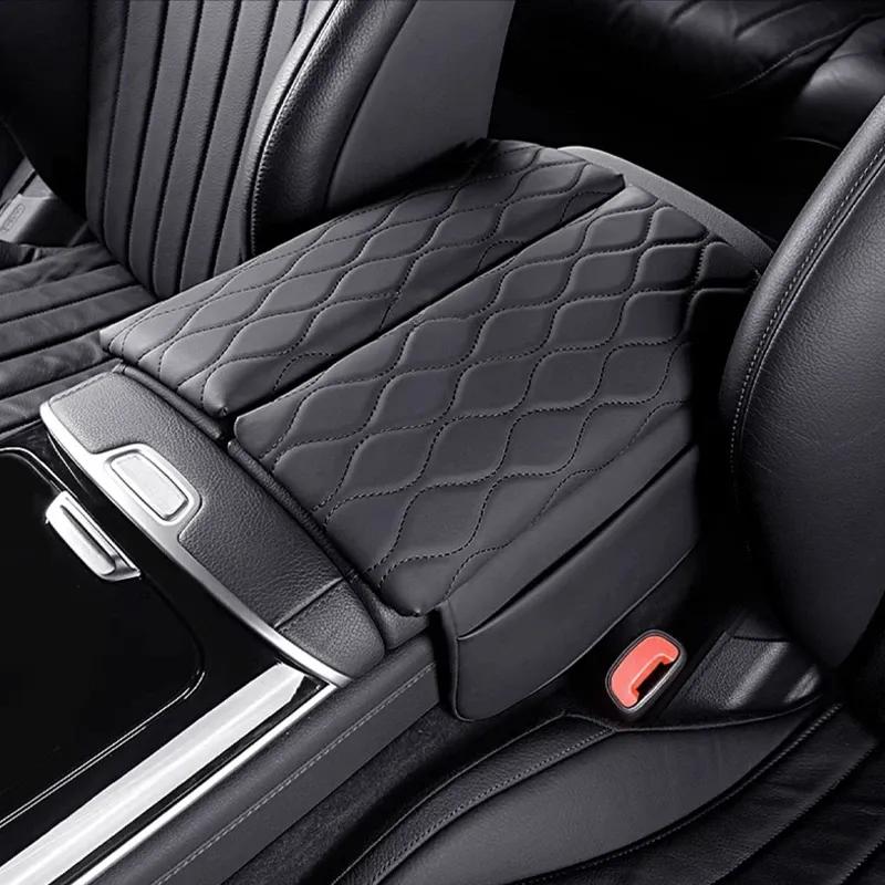 Center Console Armrest Box Cover Pad For Mercedes Benz S Maybach Class W223 S350 S450 S500 Leather Anti-Scratch Armrest Cushion