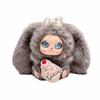 Big Ear Rabbit Plush Keychain Ornaments Car Key Ring Cute Bunny Doll Pendant  Gift For Girls