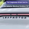 For Leapmotor B10 C10 C16 Black Letter Emblem Logo Exterior Modification Accessories