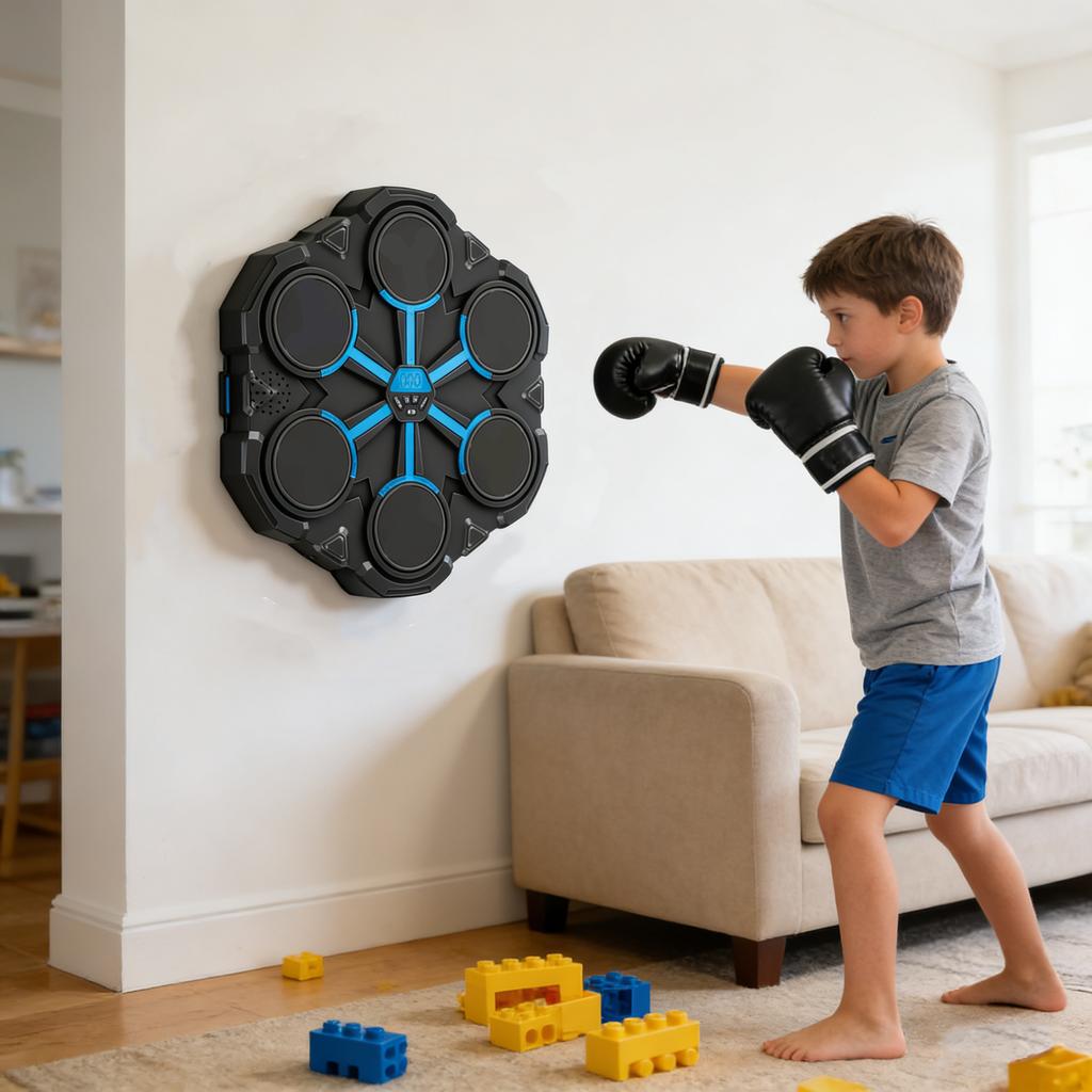 Bluetooth Smart Musikboxningsträningsmål Hängande Hem Respons Träningsmål Barn Fitness Boxning Väggmål