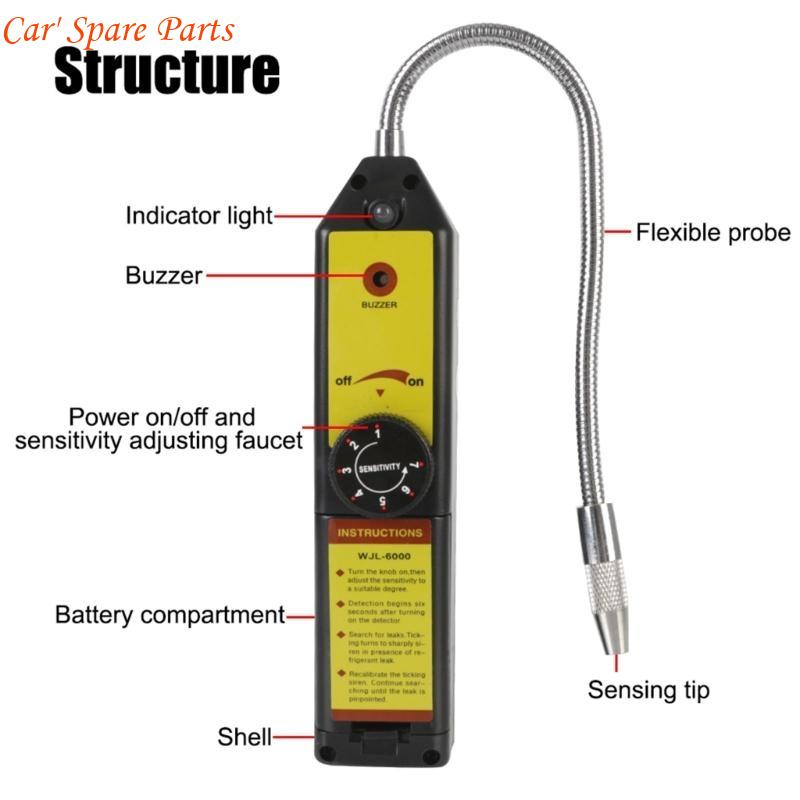 Y4UA Refrigerant Diagnostic Halogen Gas Leak Detector 7-Level Adjustable Sensitivity