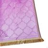 Muslim Prayer Rug Embossing Padded Portable with Tassel Floormat Mat for Festive Holiday