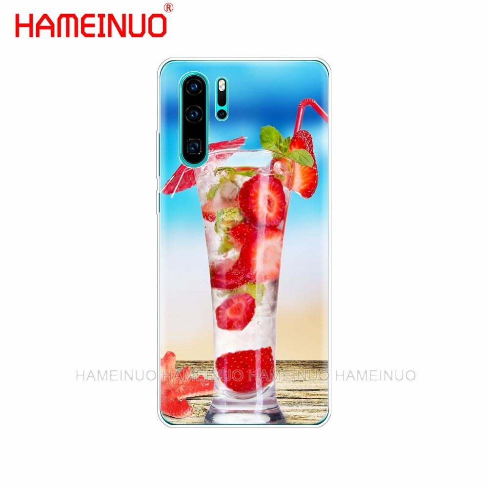 silicon phone cover case for huawei P30 PRO LITE P SMART 2019 plus p smart Z p20 lite 2019 Beer A Glass of Beer Summer Cocktai