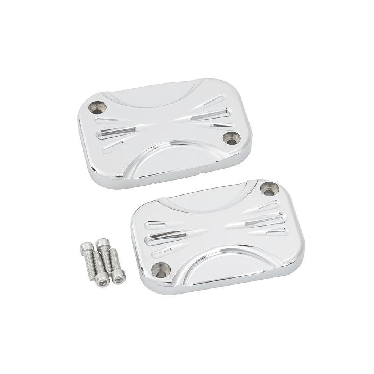 Motorcycle CNC Brake Master Cylinder Cover Front Rear For Harley Touring Road King Street Electra Glide Ultra V-Rod Night Rod