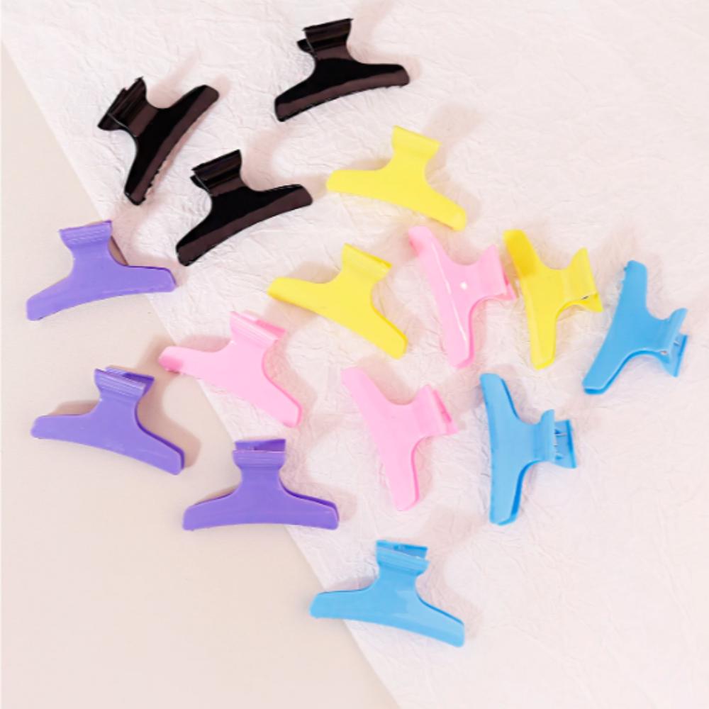 

24 шт. профессиональные заколки для волос с разделением, красивые заколки для волос в виде бабочек, салонные бесшовные заколки для волос для женщин black-24pcs