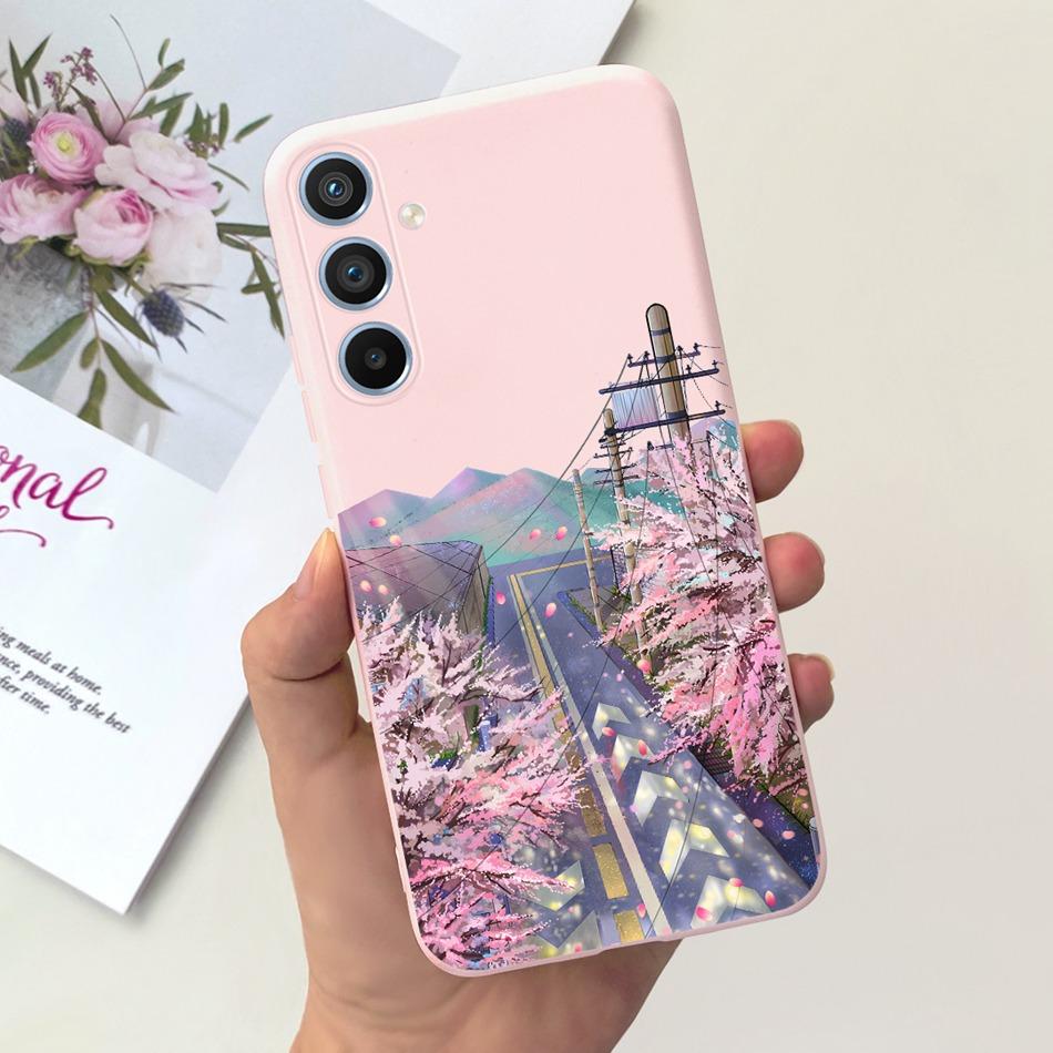 For Samsung Galaxy A54 Case 2023 Cool Fashion Moon Pattern Jelly Soft Silicone Phone Back Cover For Samsung A54 5G SM-A546B