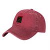 Cursed Brand Vintage Washed Canvas Baseball Cap with Embroidered Octopus Design Dark Gray Adjustable Fit Streetwear Style Hat