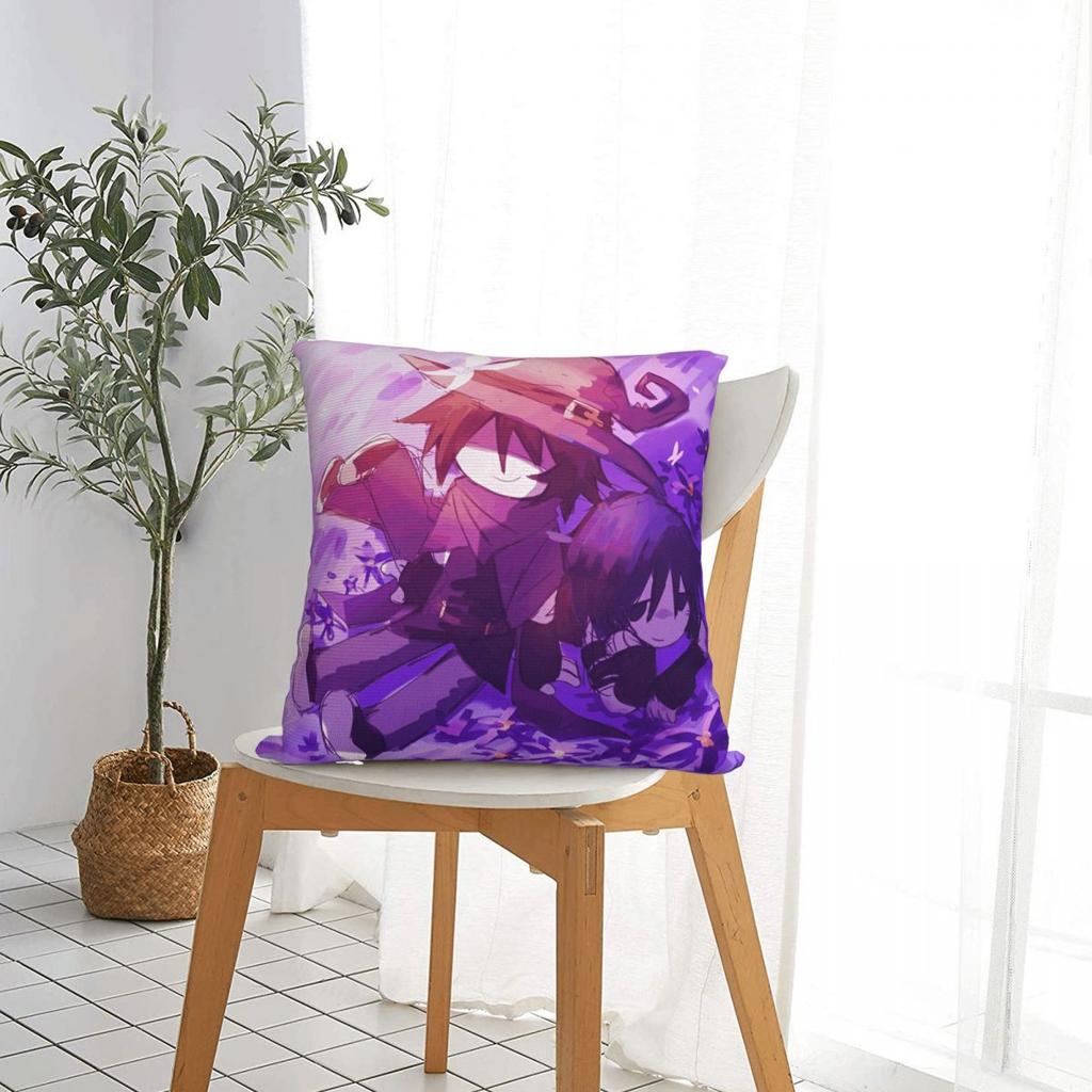 Azuretime Anime Square Pillow Cases Azure Two Time Game Cushion Covers Funny Decor Throw Pillow Case Cover For Car 40X40Cm