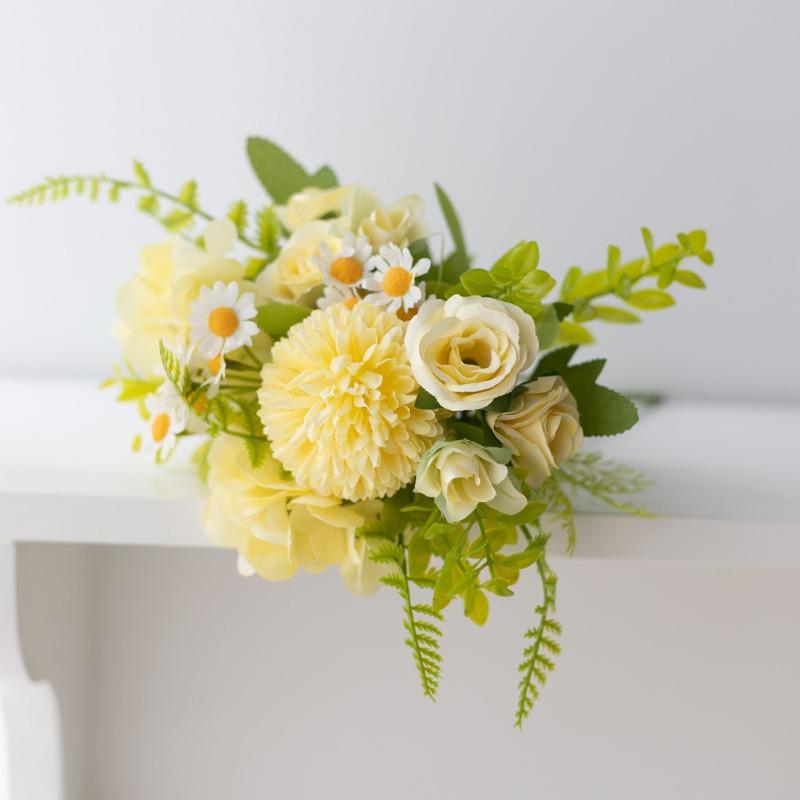 Artificial Flowers, 7-pronged Artificial Flowers, Peony Bouquets, Plastic Flowers, Daisies, Silk Fabric Flowers, Dried Flowers, Home Decoration