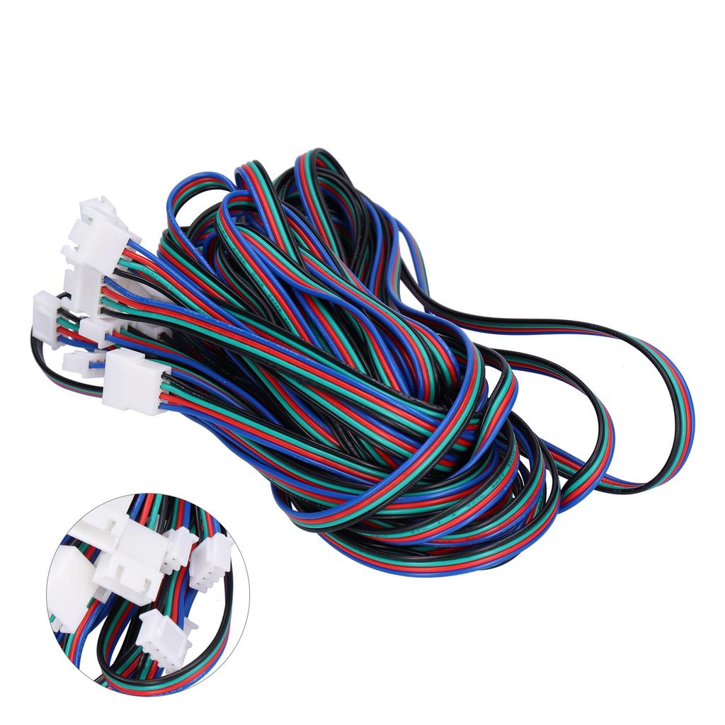 5Pcs Motor Extension Cord Male to Female Voron 2.4 Extruder Cable for Charging Plug
