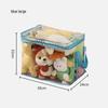 Cute Waterproof Storage Bag for Toys & Books - Large Capacity, Transparent & Durable