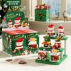 6pcs Christmas Toys Micro Building Blocks Models Santa Claus Christmas House Snowman Santa Claus DIY Decorations New Year Gifts