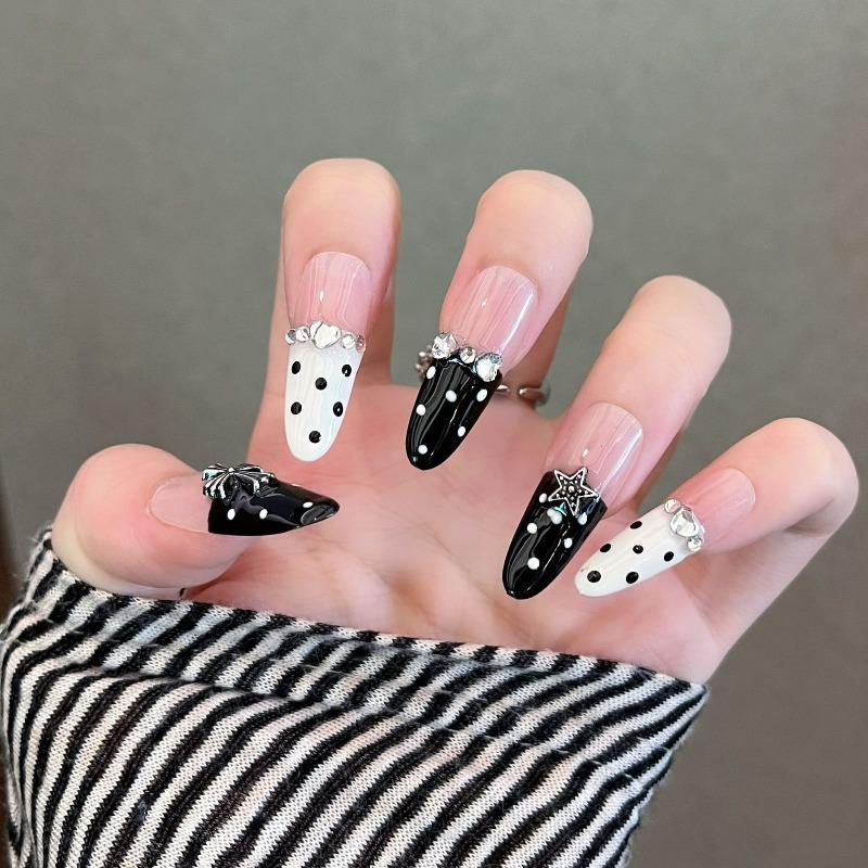 Cat's Eye Wearing Nail Pure Hand-made Nail Piece Fake Nail Wearing Nail Piece Advanced Sense Thin Dog Long