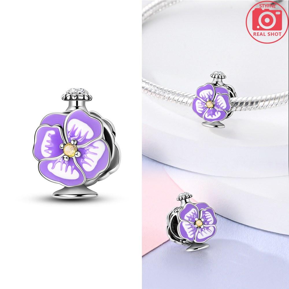 Charms Plata Romantic Perfume Bottle Beading Copper Colors For Charms Copper Colors Original Bracelet For Jewelry Making