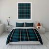 Blue and black plaid. Bedding sets Duvet cover sets Duvet covers Pillowcases(1 * Duvet Cover 2 * Pillowcases without duvet insert)