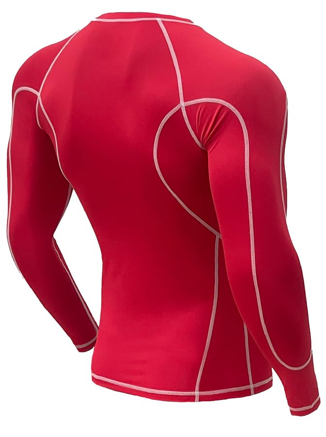 Briclo Long Sleeve Compression Shirt for Spring and Summer UV Power Stretch Compression Shirt for and Compression Sports Base Men's [Stretchable,