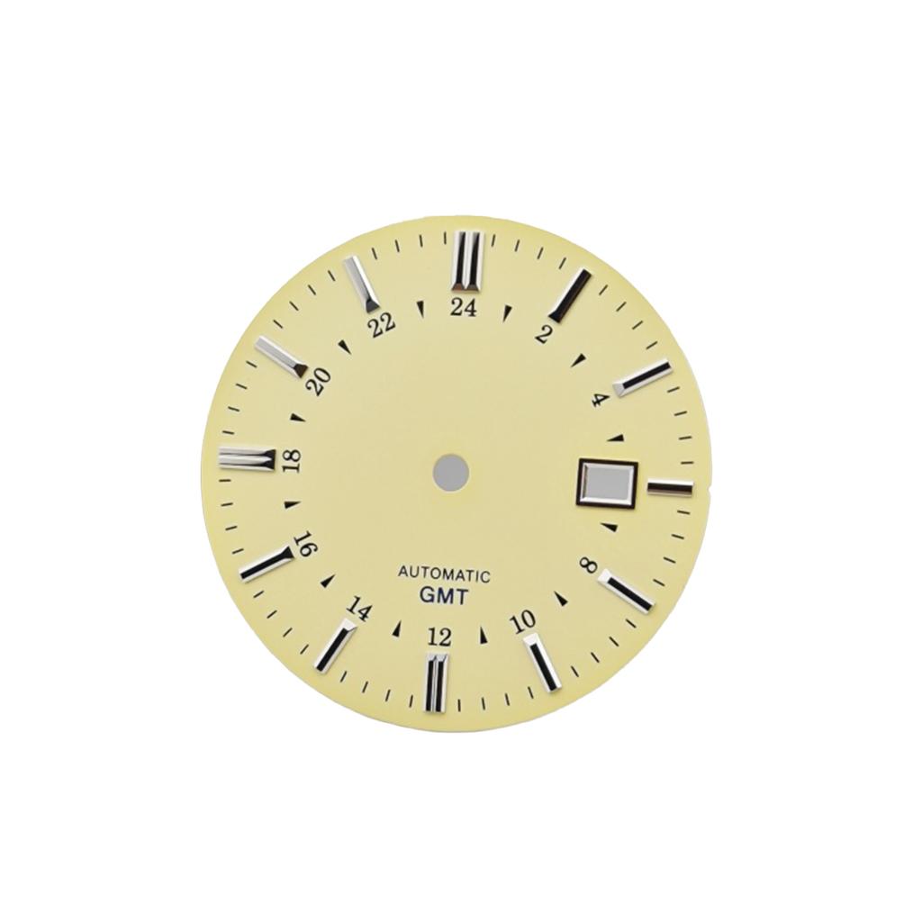 35mm NH34 dial GS surface sunburst dial NH35 dial mechanical watch case hands set S logo for Seiko mod