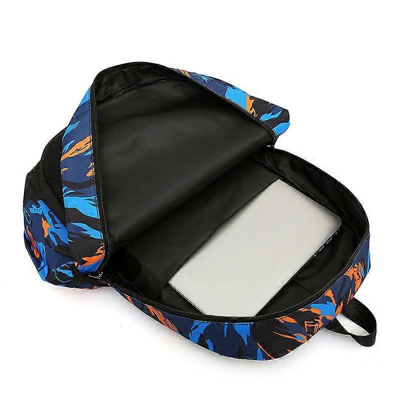 Three Piece Set of New Trendy Backpacks, Student Backpacks, Casual Camouflage Travel Backpacks, Large Capacity Computer Bags