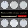 Commercial Melamine Round Flat Plate