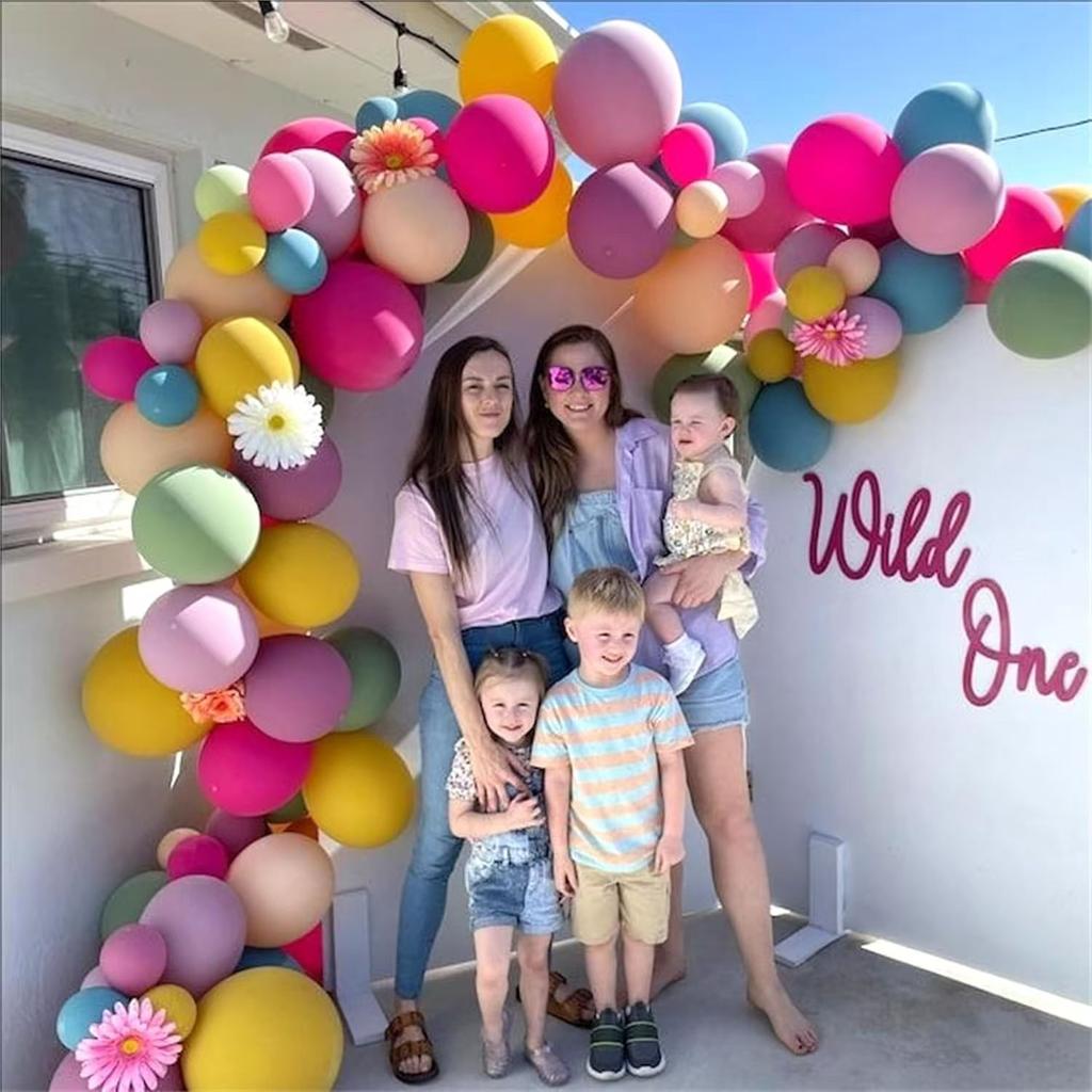 Vintage Macaron Metal Sequin Balloon Full Color Birthday Party Balloon Set Wedding Arrangement Balloon