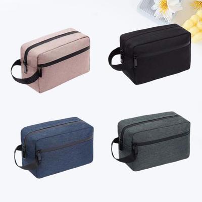 Simple Fashion Waterproof Travel Storage Bag Oxford Cosmetic Storage Men Wash Bag Zippered Mini Pouch Women Makeup Bag Skincare