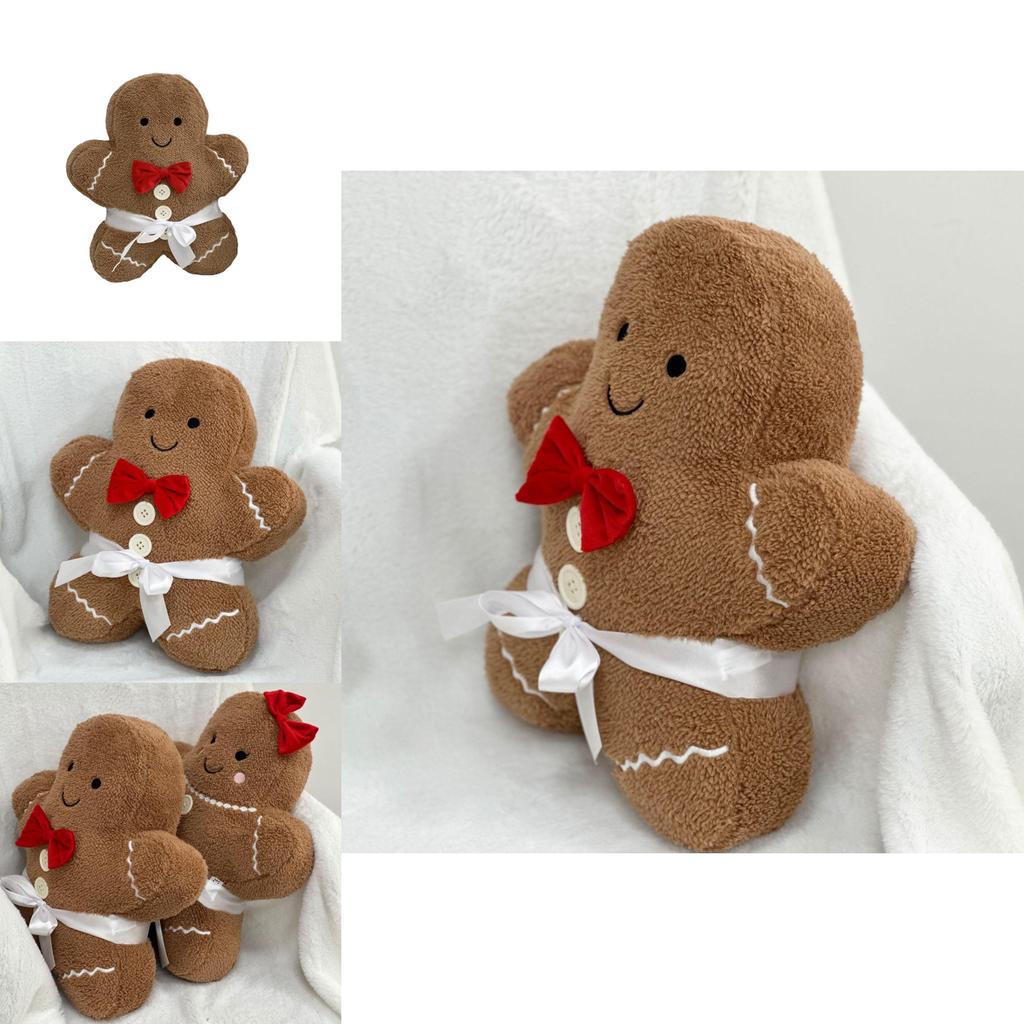 Lebkuchen Junge Mädchen Weihnachten Dekorative Plüschkissen Weiches Und Kuscheliges Stofftier