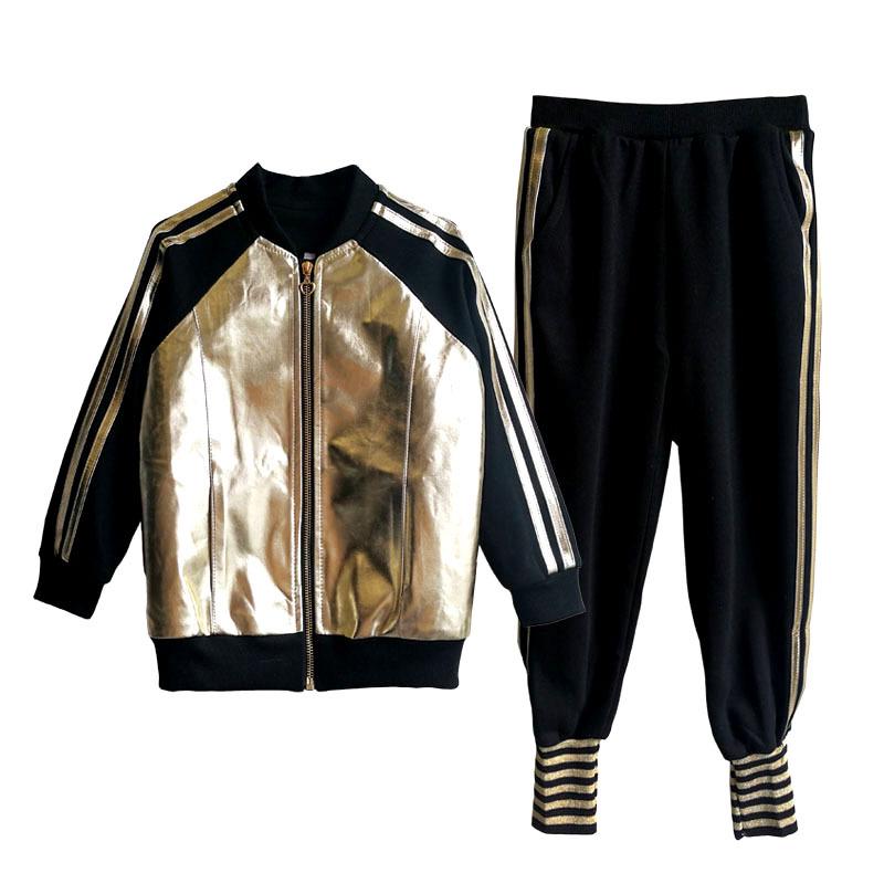 2025 Trendy Parent-Child Autumn/Winter Spliced Sports Suit - Internet Sensation for Families