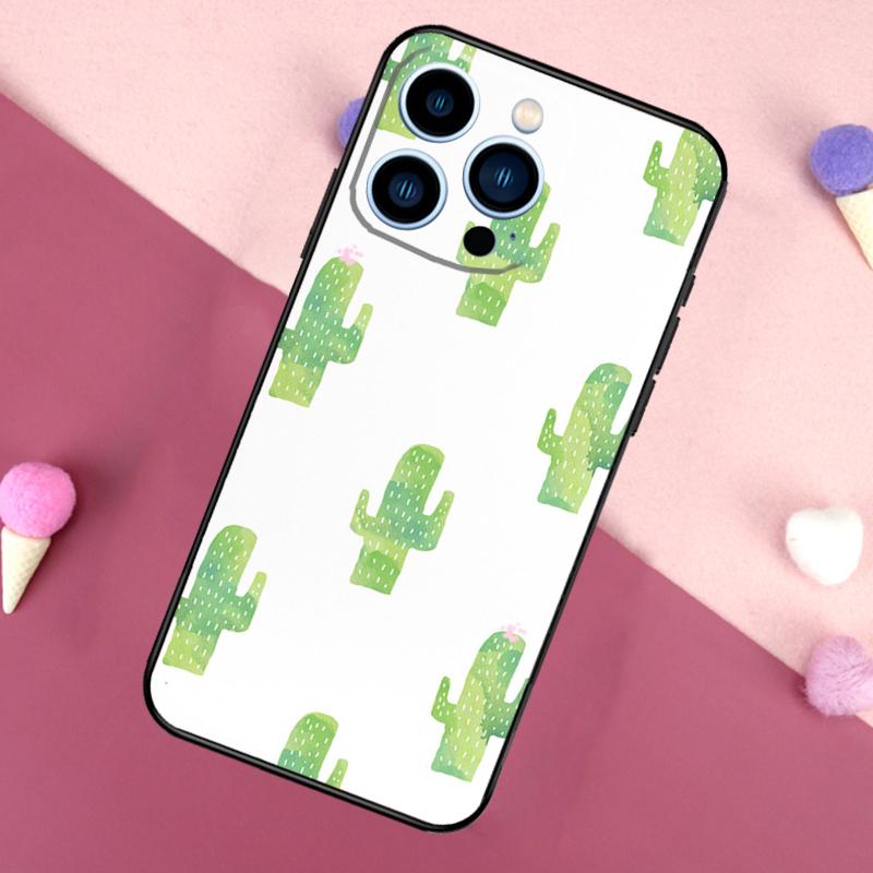 CACTUS BANANA RETRO VINTAGE SUMMER Case For iPhone 16 Pro Max 11 12 13 Mini 14 15 Pro Max 16 Plus XR 16e Phone Back Cover